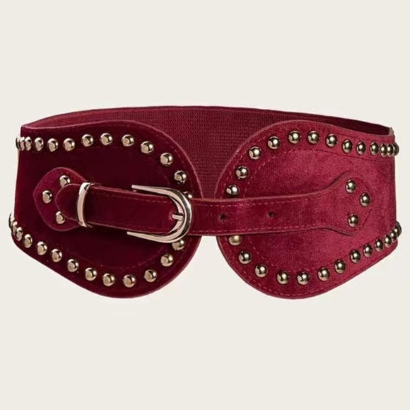 River Elastic Studded Buckle Belt - Picture 1 of 4